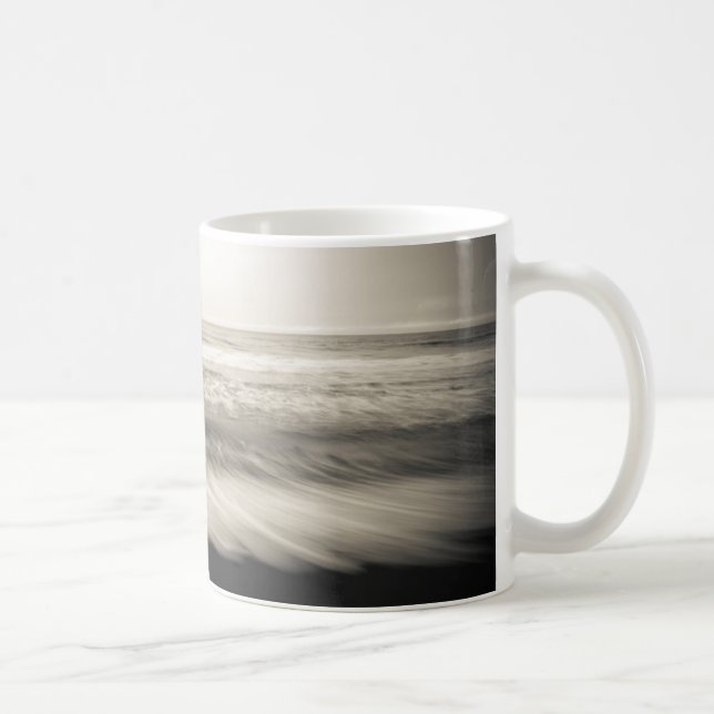B&W seascape, Hawaii Coffee Mug (Right)