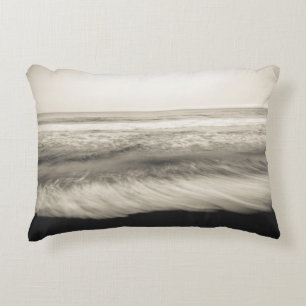 B&W seascape, Hawaii Decorative Cushion