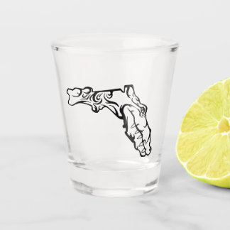 B&W Shot of Gator Shot Glass