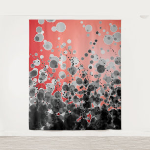 B&W Spotted2 Red - Tapestry