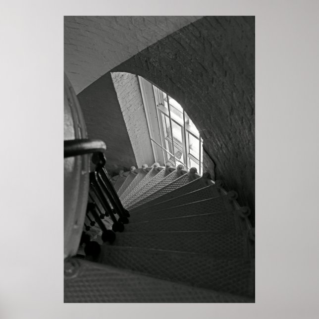 B&W Stairs Poster (Front)