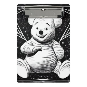 B&W Vintage Pooh Mini Clipboard