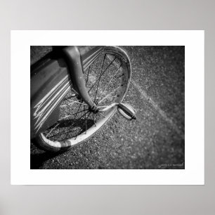 B&W Vintage Tricycle Poster Print