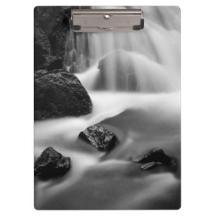 B&W waterfall, California Clipboard