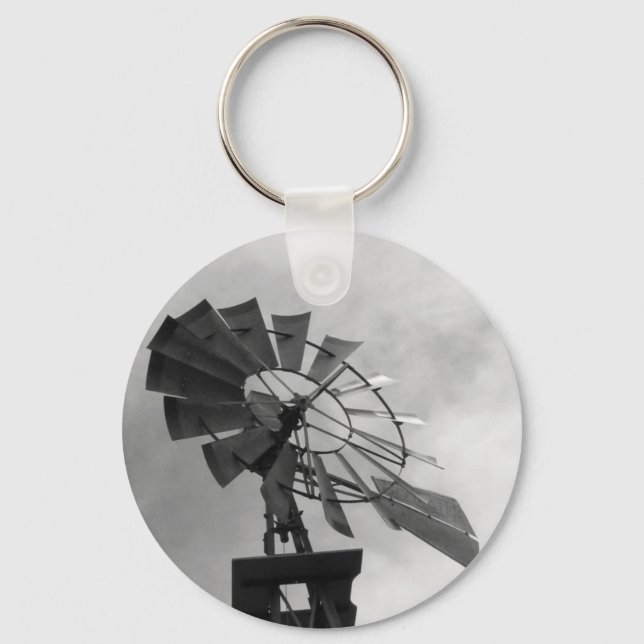 B&W Windmill Key Ring (Front)