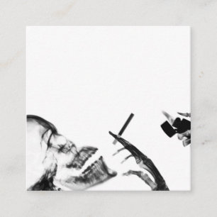 B&W X-Ray Vision Skeleton Smoking Calling Card