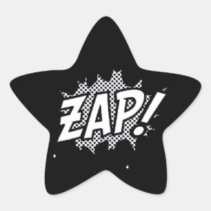 B&Wzappower Star Sticker
