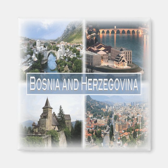 BA0011 Europe, Bosnia Herzegovina, Fridge  Magnet (Front)