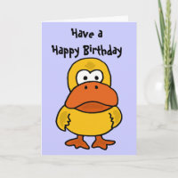 BA- Angry Duck Birthday Card