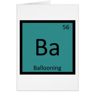 Ba - Ballooning Sports Chemistry Periodic Table