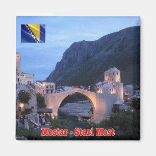 BA - Bosnia and Herzegovina - Mostar Stari Most Magnet