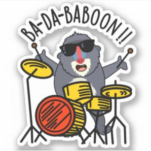Ba-da-ba-boon Funny Baboon Pun 