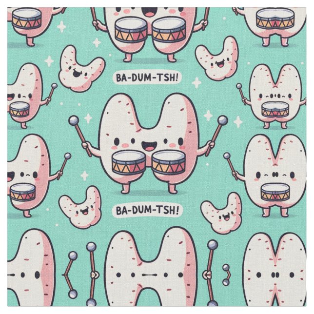 Ba-Dum-TSH! Fabric (Close Up)