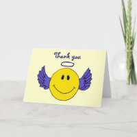 BA- Face Angel Thank you Card