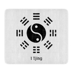 Ba Gua, eight trigrams, yin yang customisable Cutting Board