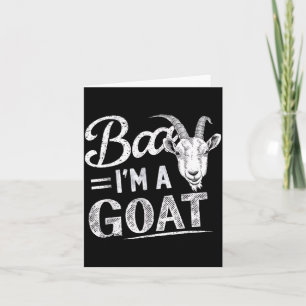 Baa A Goat Costume Animal Funny Halloween Party Card