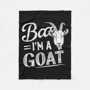 Baa A Goat Costume Animal Funny Halloween Party Fleece Blanket