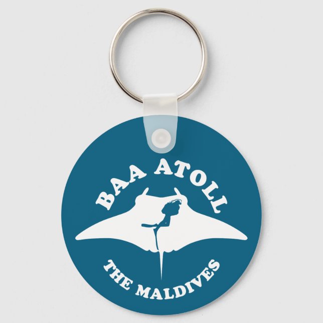 Baa Atoll Scuba Diving Key Ring (Front)