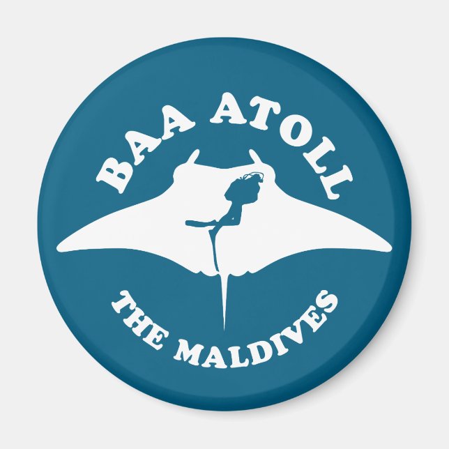 Baa Atoll Scuba Diving Magnet (Front)