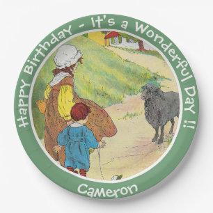 Baa, Baa, Black Sheep Birthday Party Collection Paper Plate