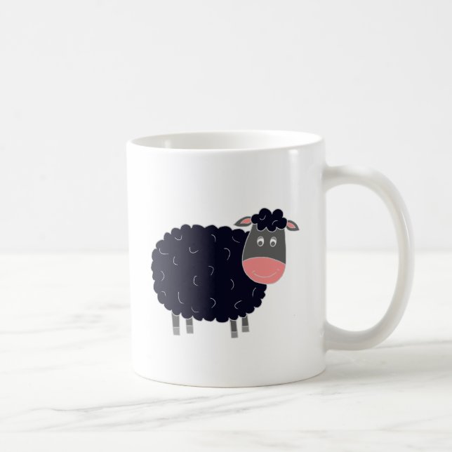 Baa Baa Black Sheep Coffee Mug (Right)