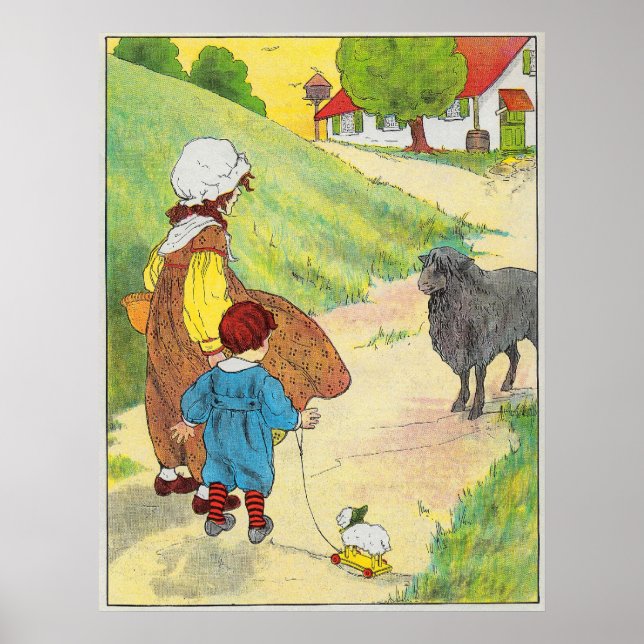 Baa, baa, black sheep, Have you any wool? Poster (Front)