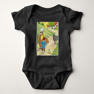 Baa, Baa, Black Sheep, Mother Goose Nursery Rhyme Baby Bodysuit