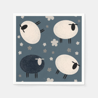 Baa Baa Black Sheep Napkin