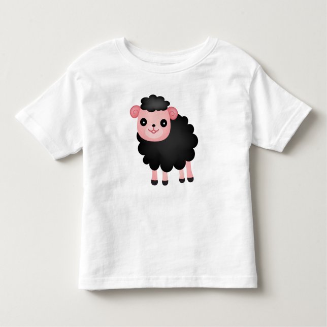 Baa Baa Black Sheep Toddler T-Shirt (Front)