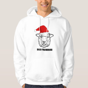 Baa-Humbug Christmas-Sheep Funny Cute Farmer Anima Hoodie