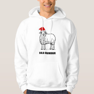 Baa-Humbug Christmas-Sheep Funny Cute Farmer Anima Hoodie