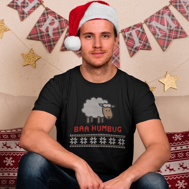 Baa Humbug Christmas Sheep T-Shirt (Creator Uploaded)