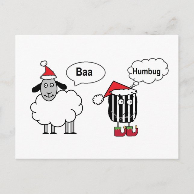 Baa Humbug Postcard (Front)