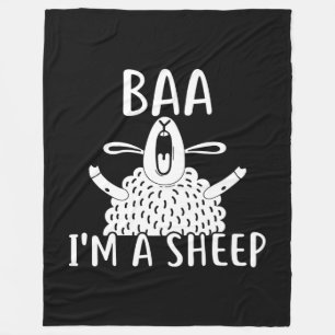 Baa I'm A Sheep   Sheep Owner Present Fleece Blanket