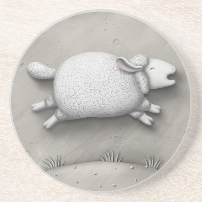 Baa Relief (sheep 3) Coaster (Front)