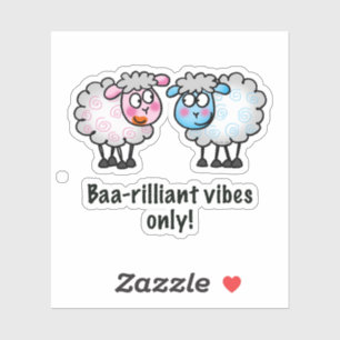 Baa-rilliant - Cute Cartoon Sheep Pair
