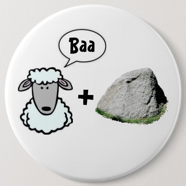 Baa + Rock Button (Front)