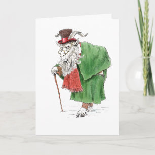 Baaa, Humbug! Ebeneezer Scrooge Goat Card