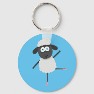 Baaa llerina key ring