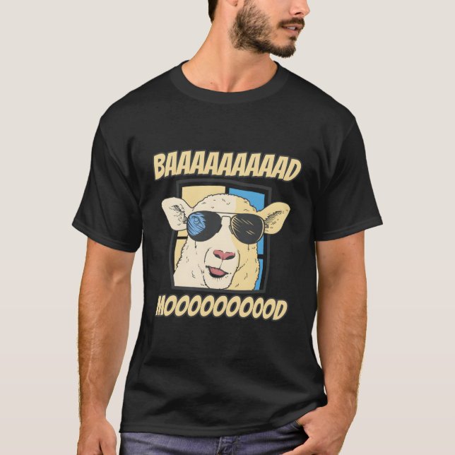 Baaaaaad Mooood Sheep Sheep Shearer T-Shirt (Front)