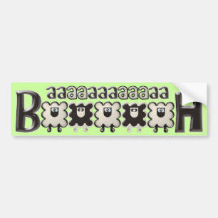 baaaaah bumper sticker
