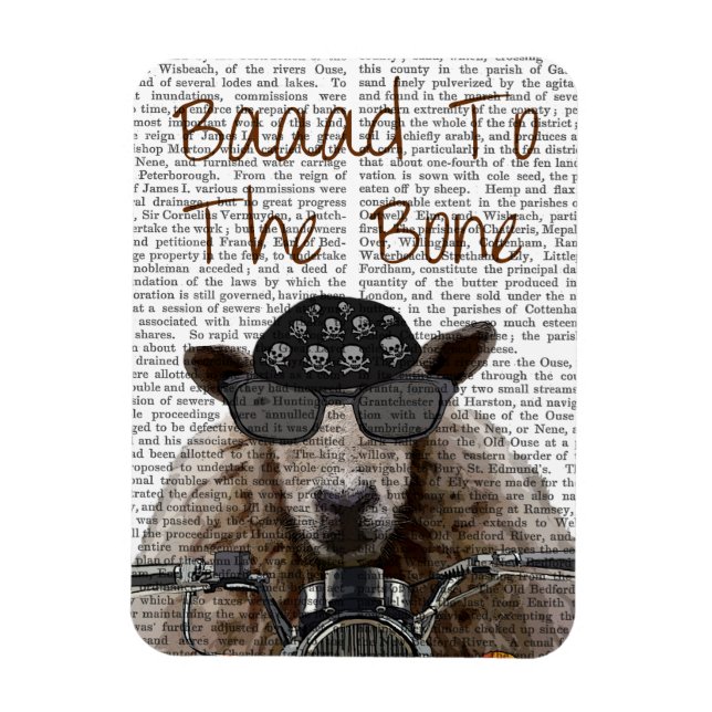 Baaad To the Bone Magnet (Vertical)