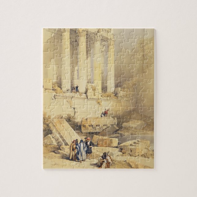 Baalbec, plate 79 from Volume II of 'The Holy Land Jigsaw Puzzle (Vertical)