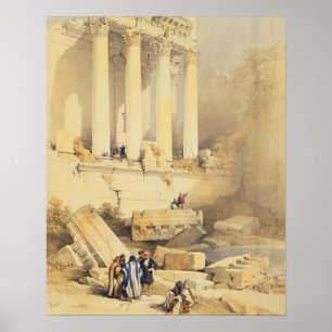 Baalbec, plate 79 from Volume II of 'The Holy Land Poster