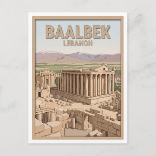 Baalbek Roman Ruins Lebanon Postcard