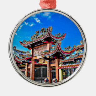 Baan Sing The Old Town Yasothon, Thailand Metal Ornament