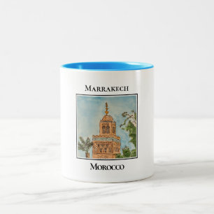 Bab Agnaou, Main Gate, Marrakech, Morocco Two-Tone Coffee Mug