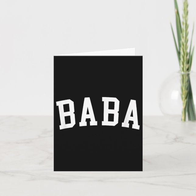 Baba _1  card (Front)