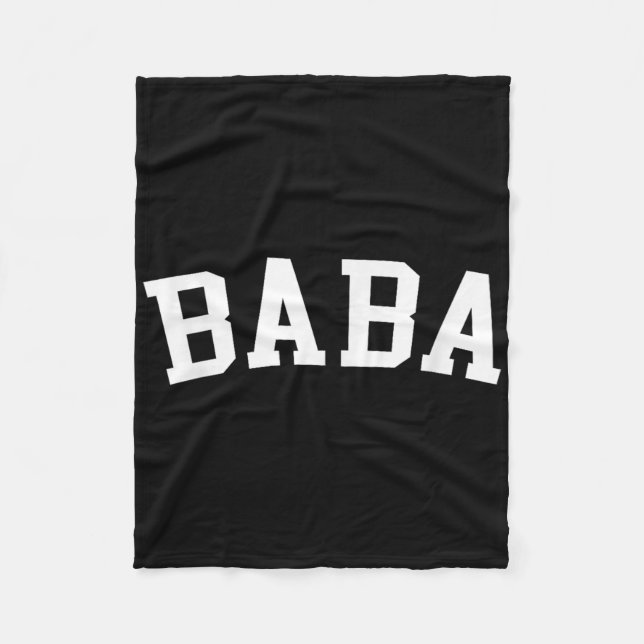 Baba _3  fleece blanket (Front)