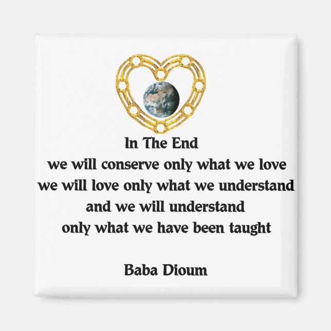 Baba Dioum Quote Magnet (Front)